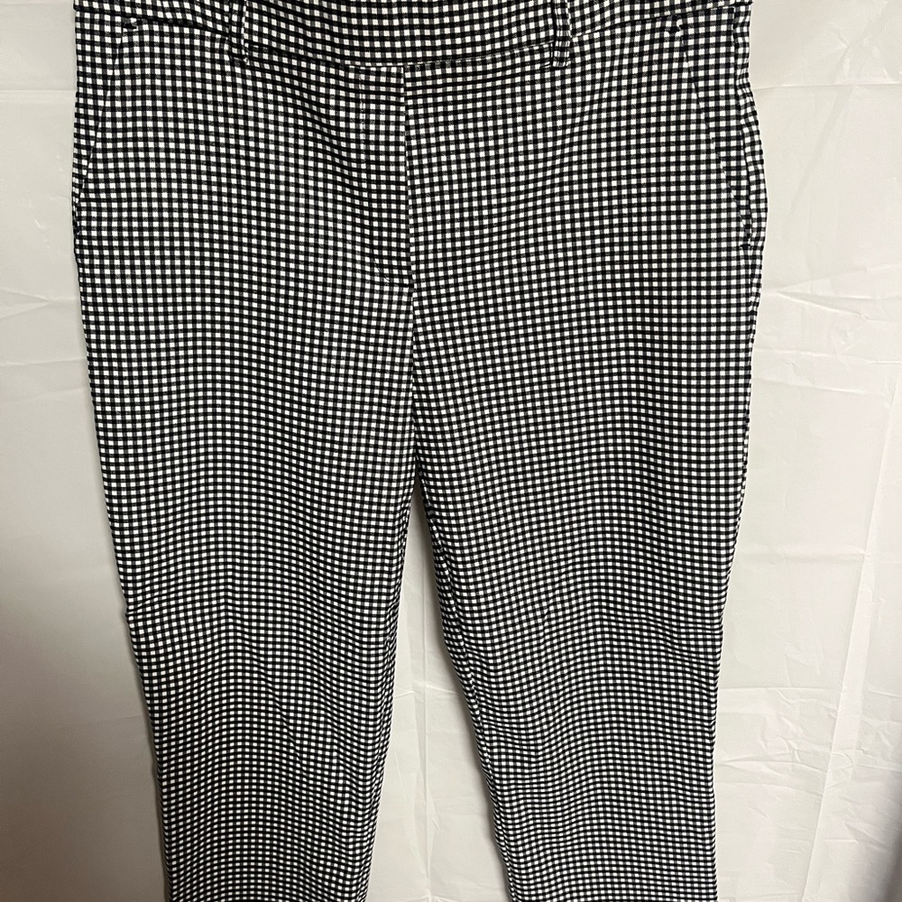 Jules & Leopold Black and White Checkered capris
